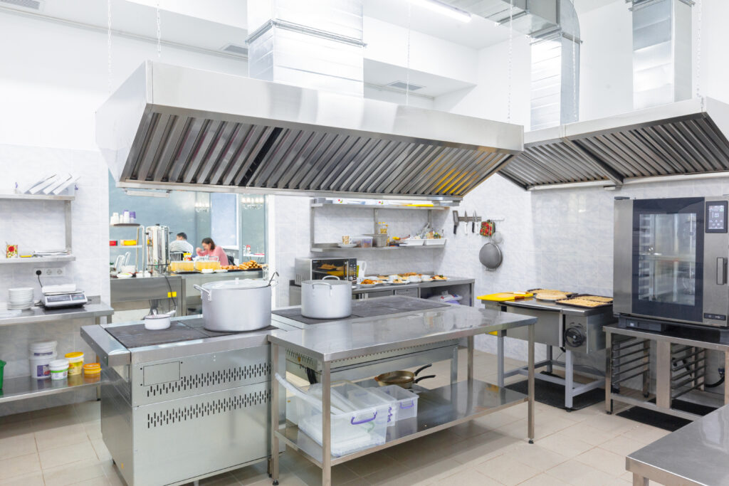 Commercial kitchen deals ventilation